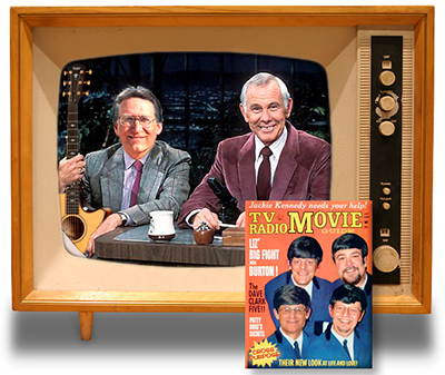 Bob Stanhope and Johnny Carson on TV